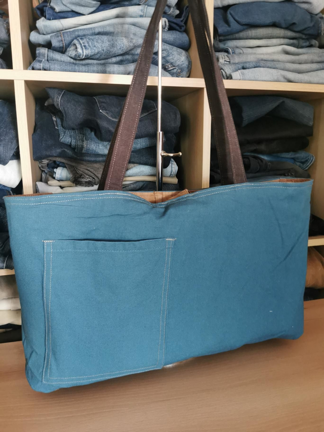 Sac cabas # 234 - Chino recyclé pour un sac léger