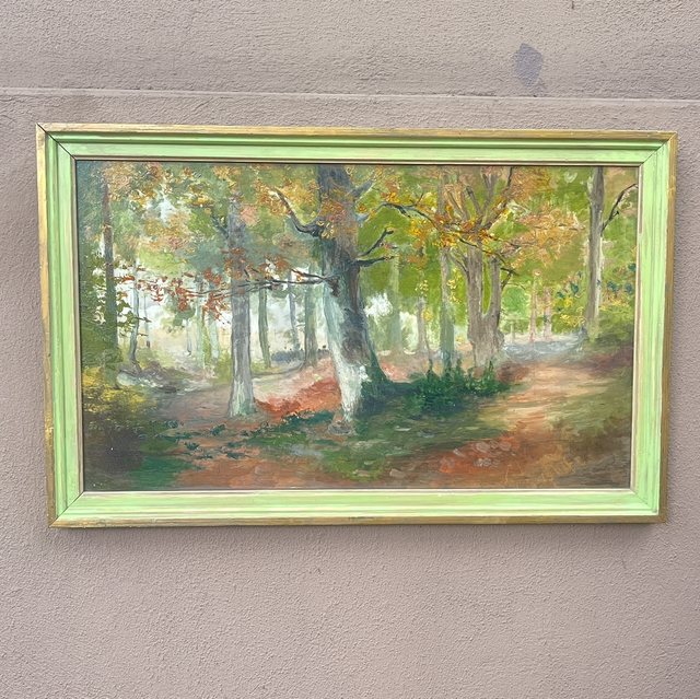 Kunstwerk Landschaft Ölgemälde Kunst Antik