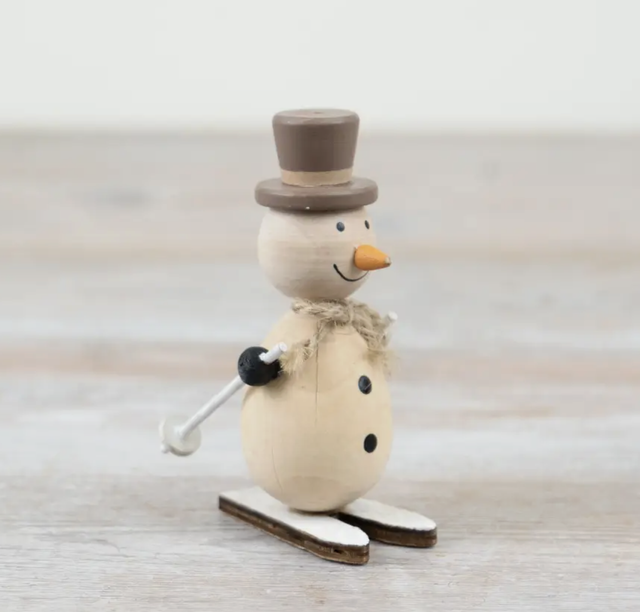Skiing Snowman
