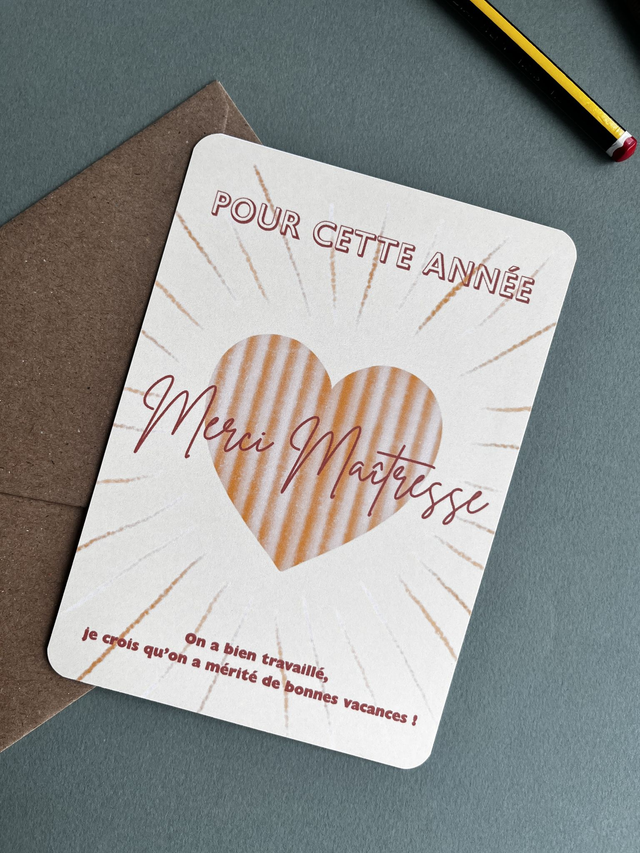 Carte de vœux &quot;Des vacances bien méritées !&quot;