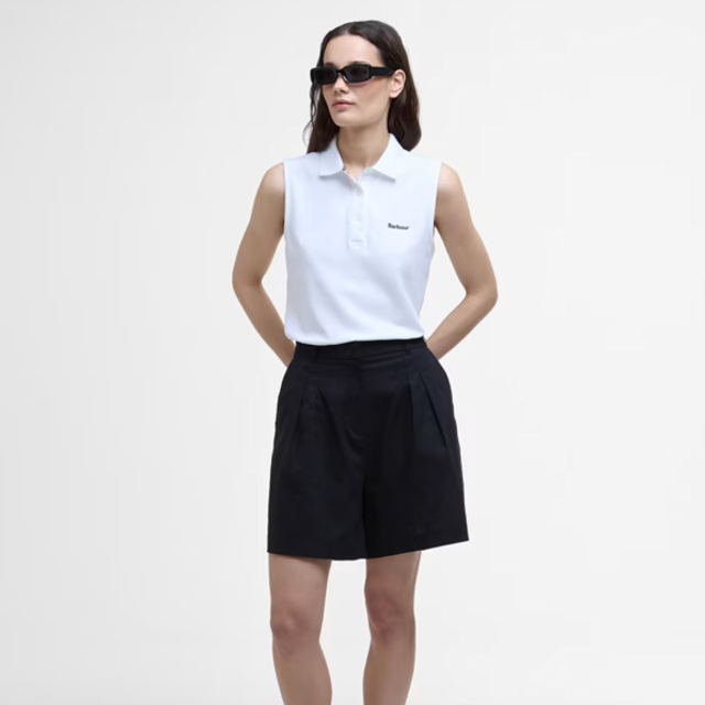 Barbour Bowford Sleevles Top White 