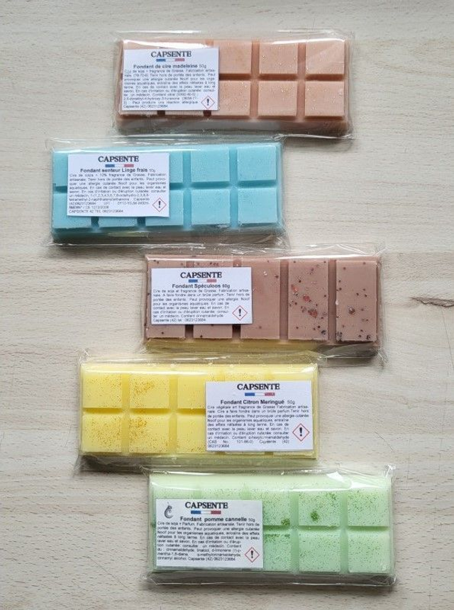  Tablettes de Cire Fruitées et Gourmandes 50g