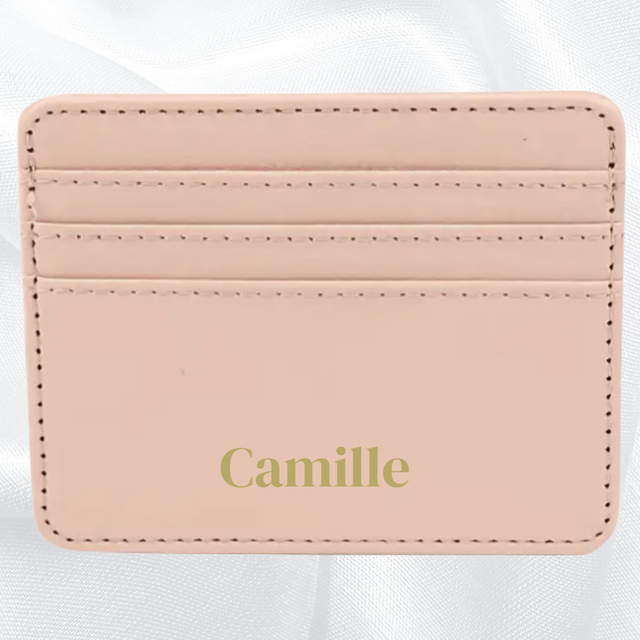 Porte cartes rose