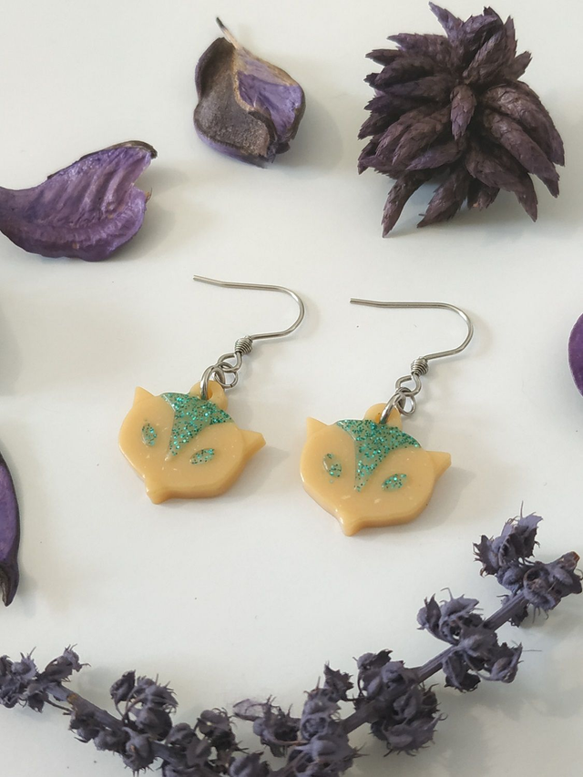 Boucles d'oreilles renard discret