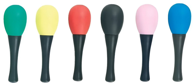 6 Mini Maracas PURE GEWA CLUB SALSA Negras 55g
