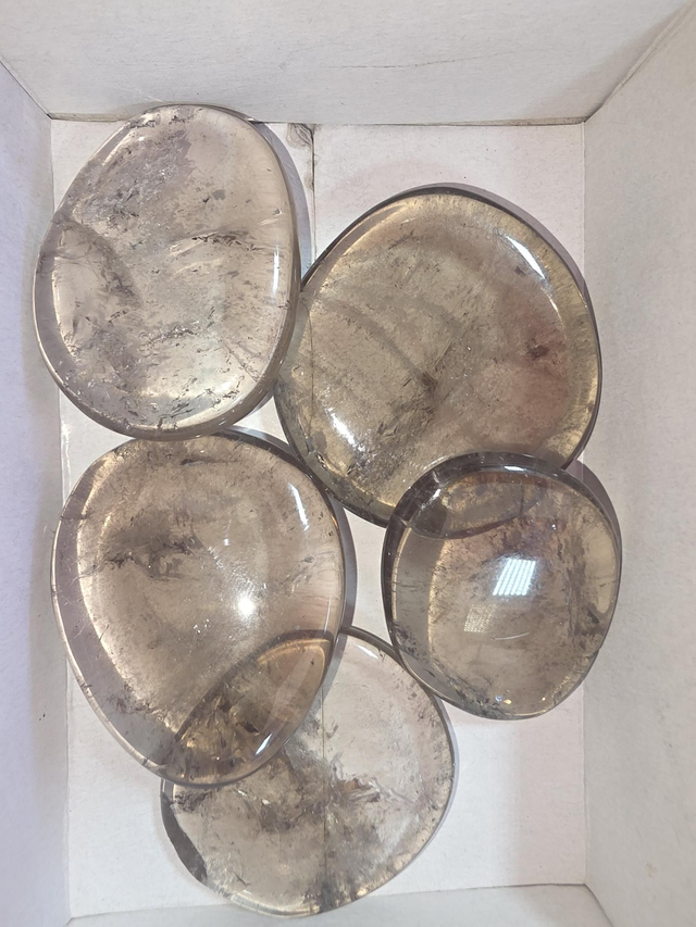 Smokey quartz palmstone