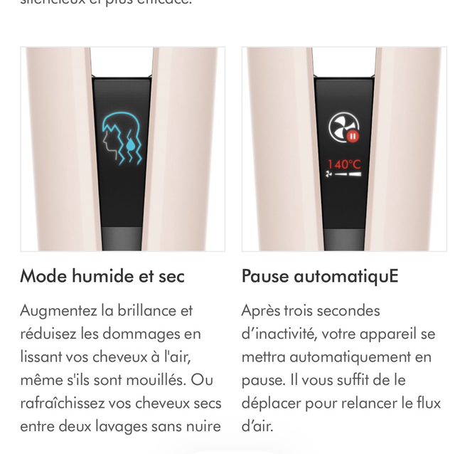 Airstraight sèche et lice en même temps