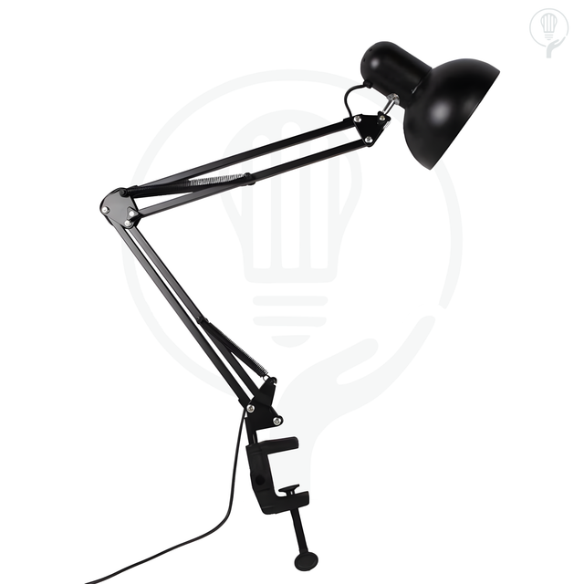 Lámpara Retráctil de Oficina con Anclaje: Iluminación Precisa en Blanco o Negro