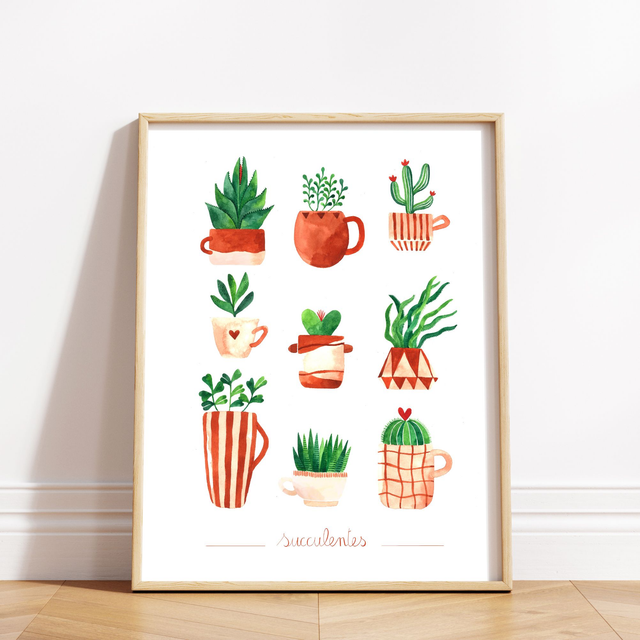 Affiche "Succulentes"
