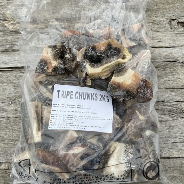 Tripe chunks 