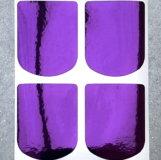 Purple Chrome Stickers (Set of 4)