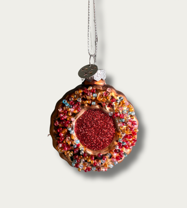 Glass Donut Ornament