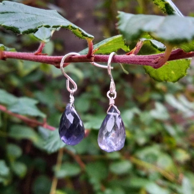 Iolite Drop Earrings