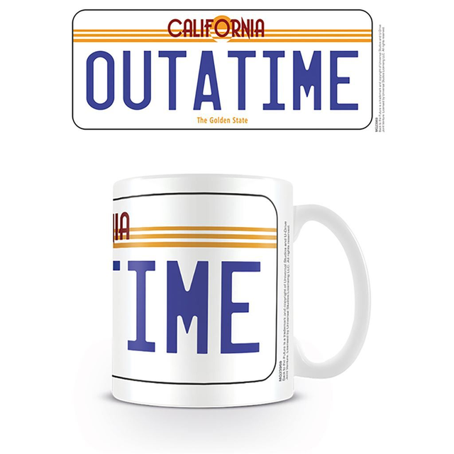 Back to the Future: Outatime License Plate Mug