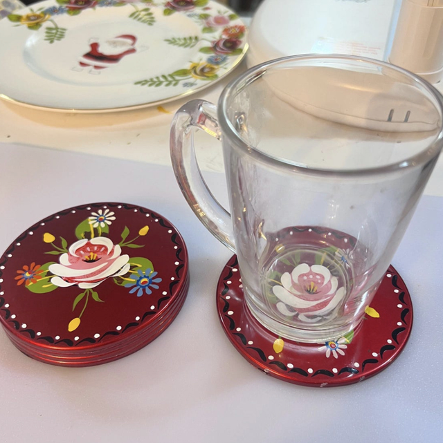 Hand painted Coasters inspired by Canal Art