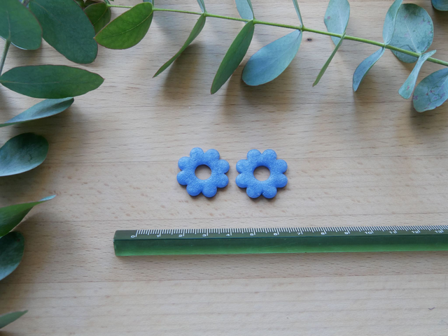 Bloom 8 pétales bleu agate