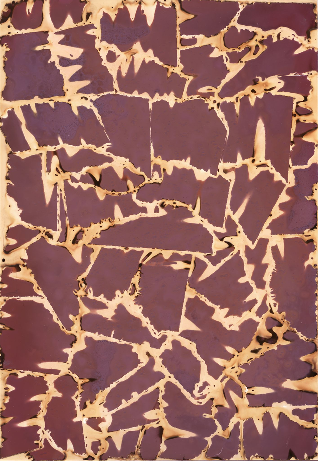 Abstract Chemigram with Tape