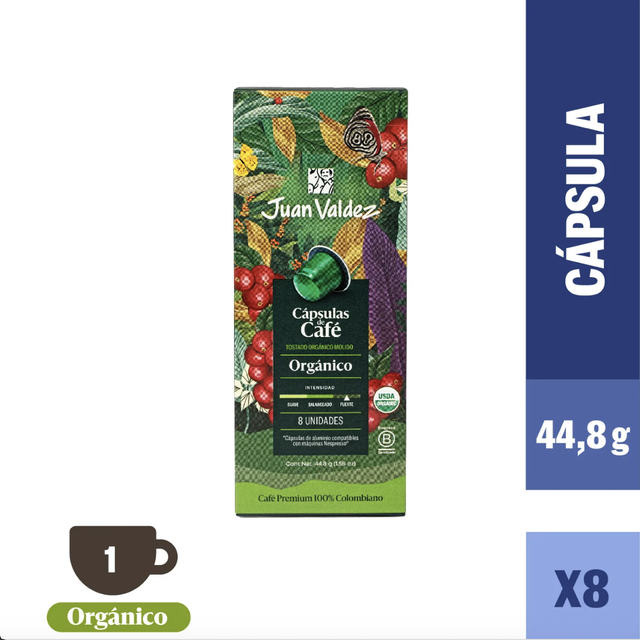 Cápsulas de Café Espresso Orgánico 8 unidades