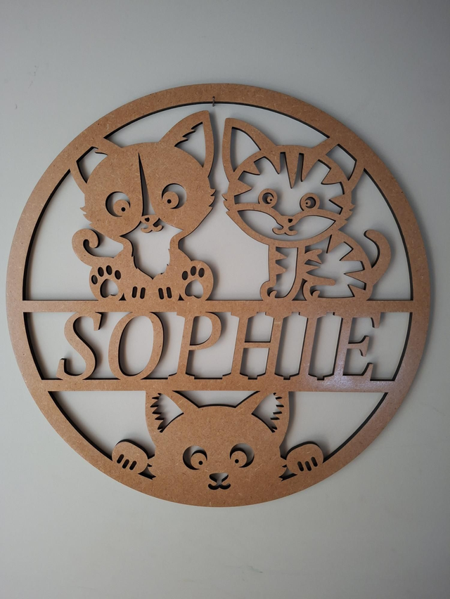 Cadre animaux chat &amp; chaton à Personnaliser 