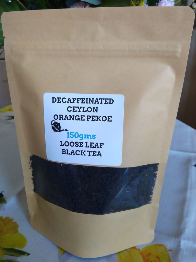 Decaffeinated Ceylon Orange Pekoe Loose Leaf Black Tea