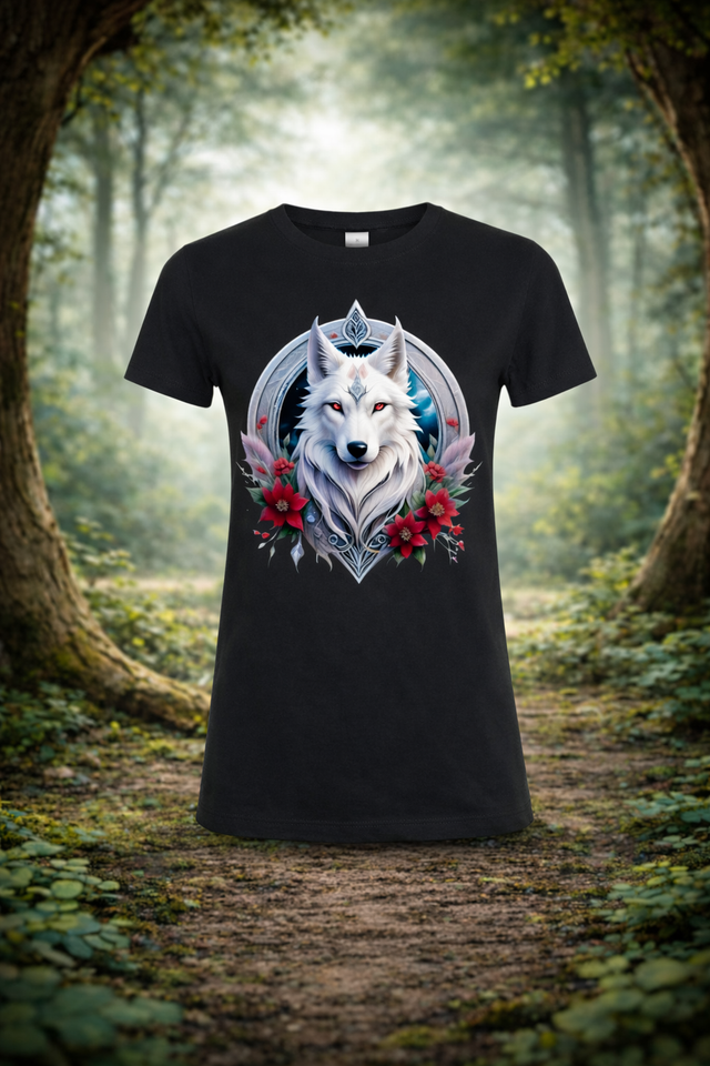 🖤 T-shirt Femme Noir – Âme Sauvage