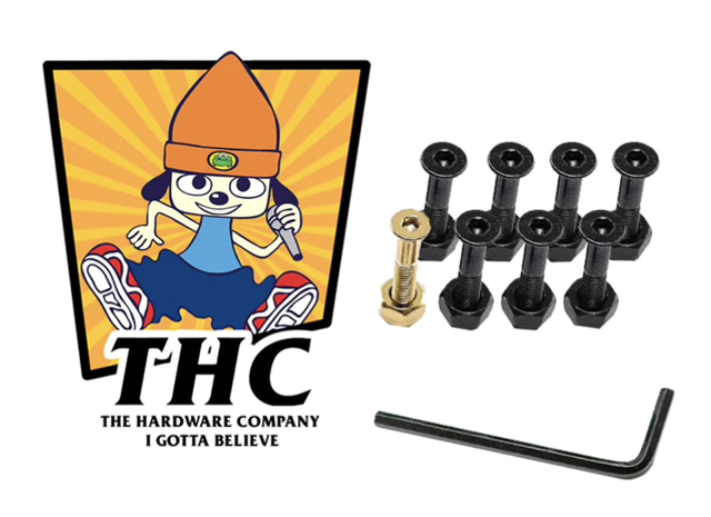The Hardware Company THC Pappa The Rapper Skateboard Nuts &amp; Bolts 1”