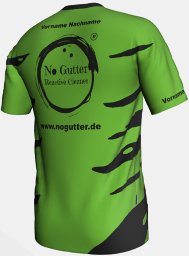 No Gutter Shirt komplett Grün/Schwarz Owayo