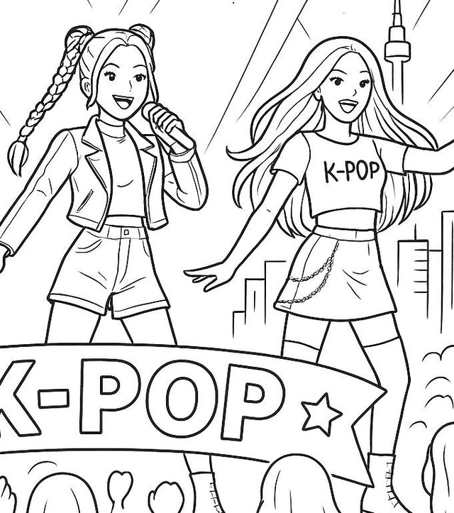 29/12 14h Dessin XL &amp; colorisation fluo kpop / minecraft / animaux