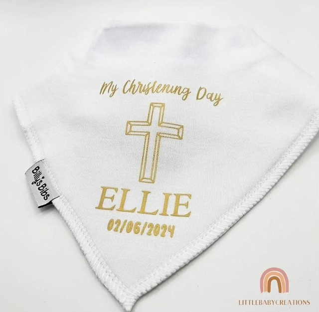 Christening bibs