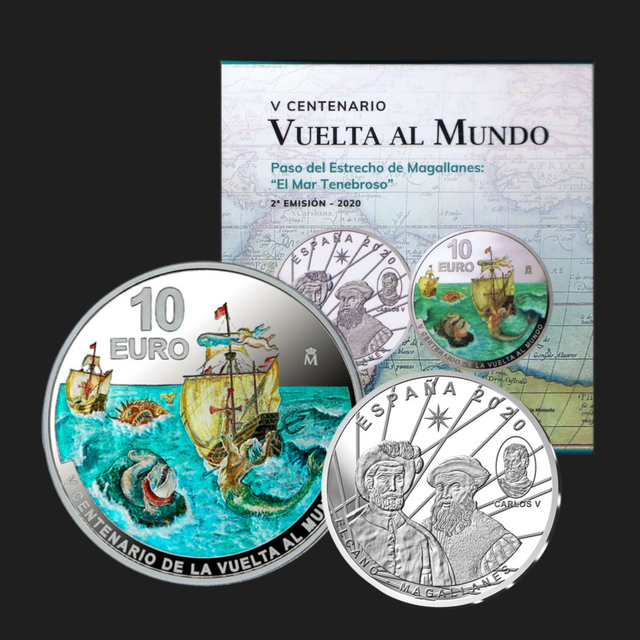 10€ - V Centenario de la vuelta al mundo (Paso del Estrecho de Magallanes). 2020