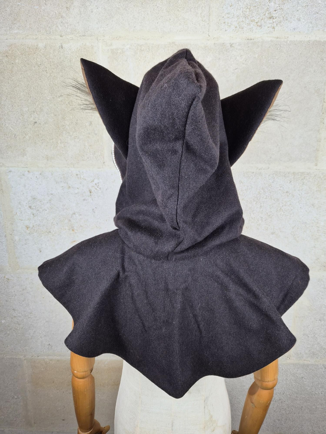 Capuchon à oreilles Marron