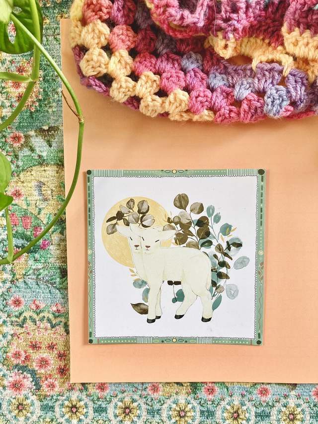 'Lamb' postcard 