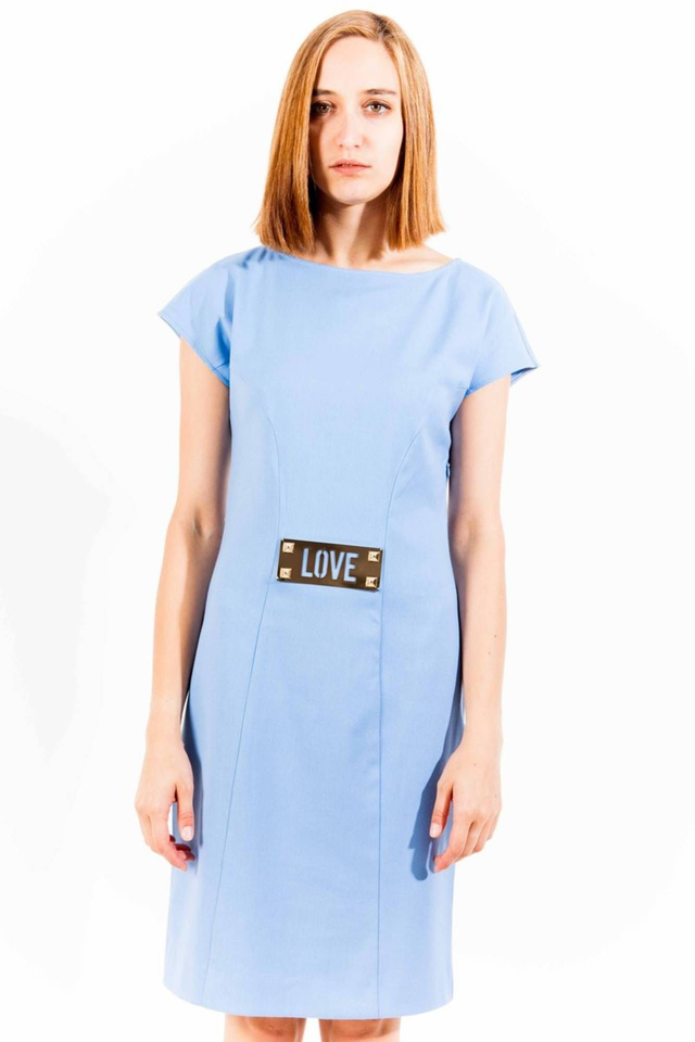 LOVE MOSCHINO ABITO CORTO DONNA AZZURRO