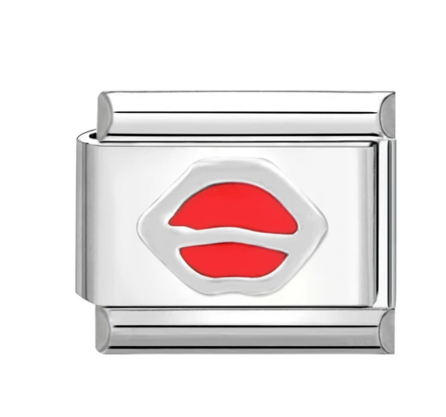 Charm con Labios rojos