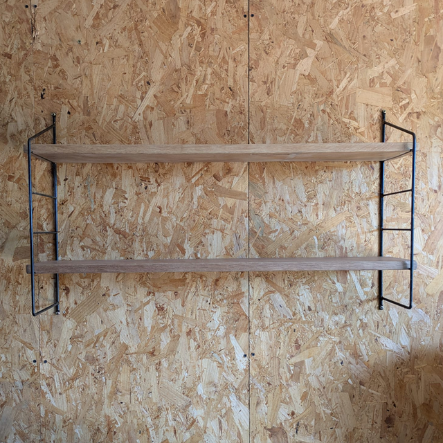 Etagère string planches en bois