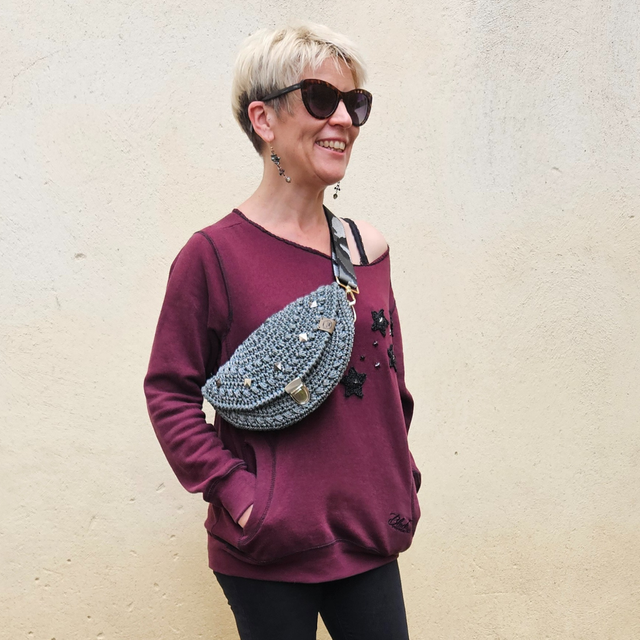 Sac banane Sweetie Gris brillant