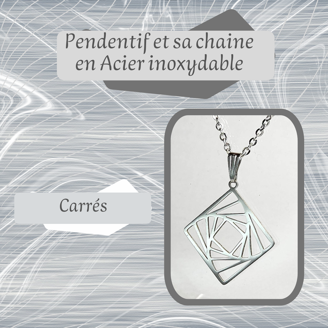 Pendentif L - Carrés