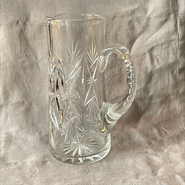 Karaffe Krug Saftkrug  Antik Stern Schenkkanne