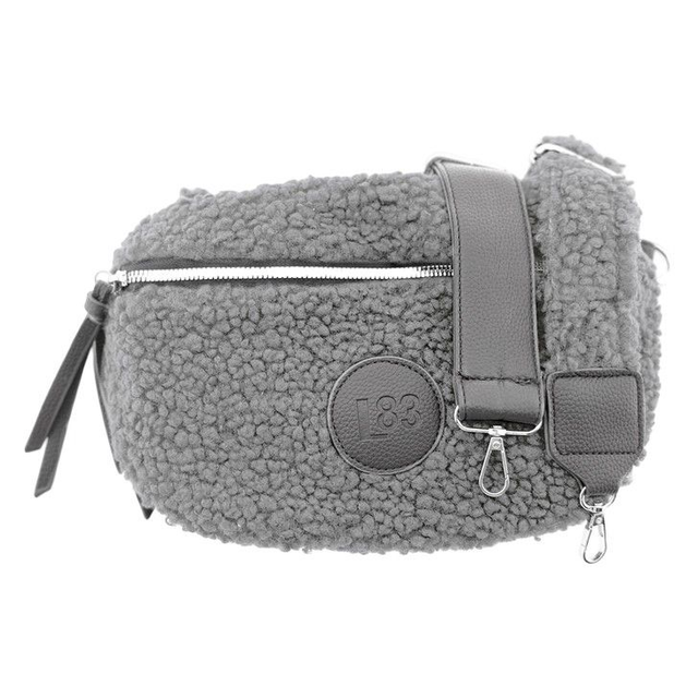 NEU Schultergurttasche Teddy Grau