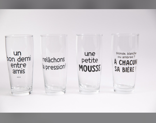 Verres à bière lot de  4 ⭐️