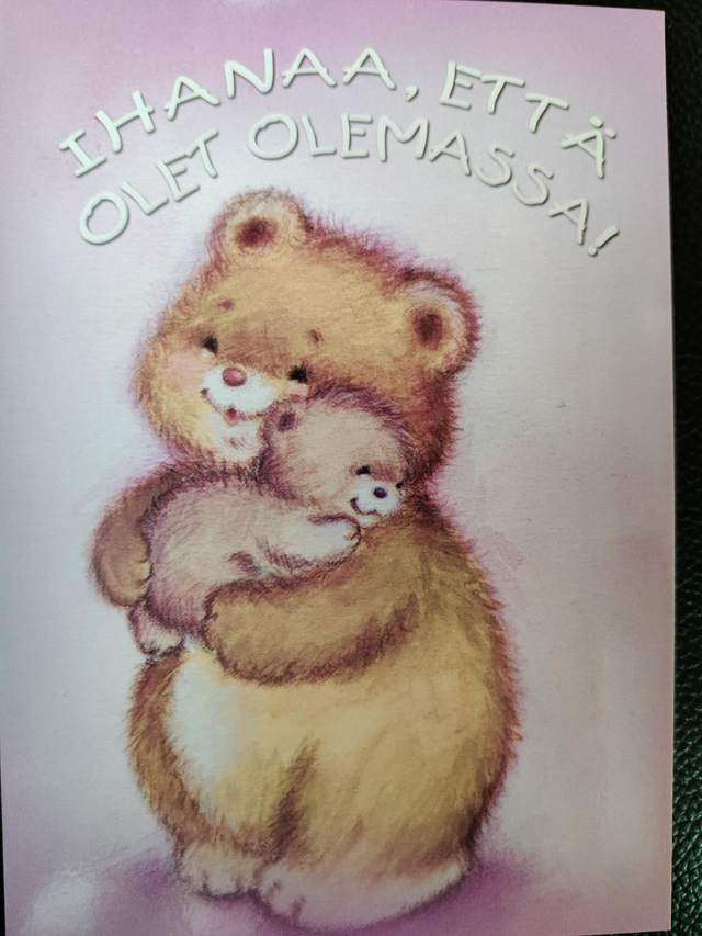 Postikortti Ihanaa, että olet olemassa!
