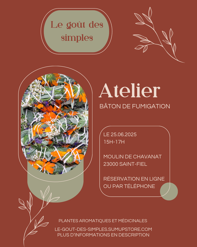 Atelier bâton de fumigation