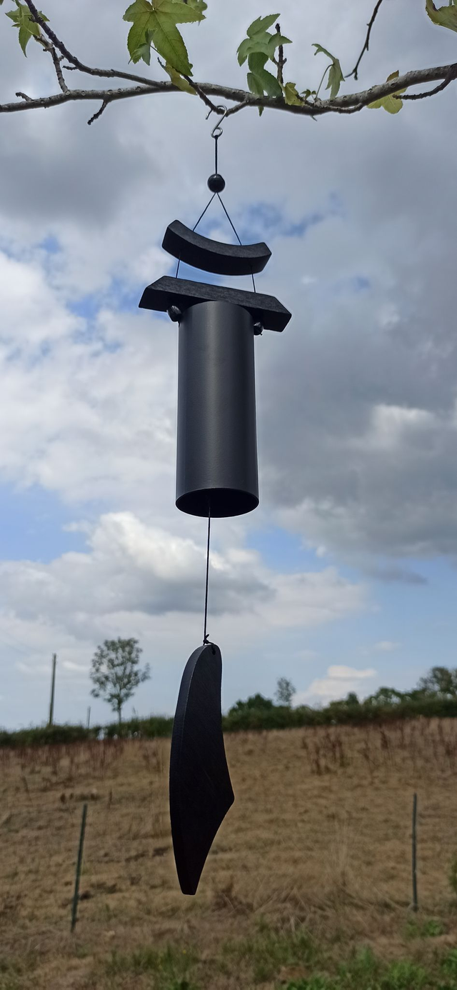 Carillon à vent Zen noir