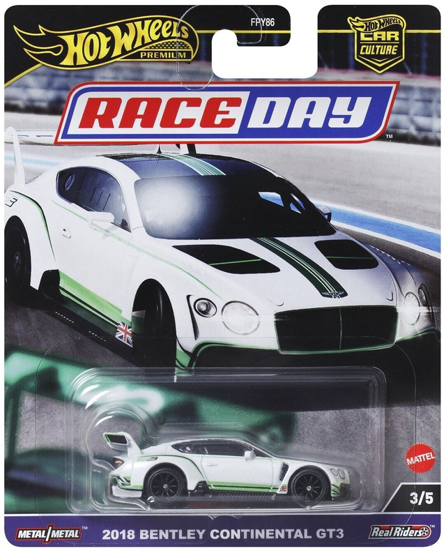 Hot Wheels Premium Race Day - 2018 Bentley Continental GT3 in Weiß