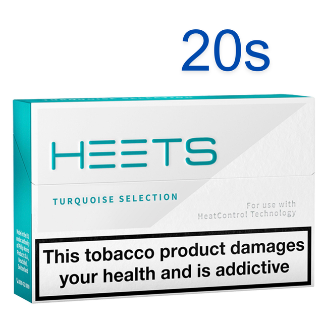  Heets  Turquoise Selection Tobacco Sticks 20 Pack