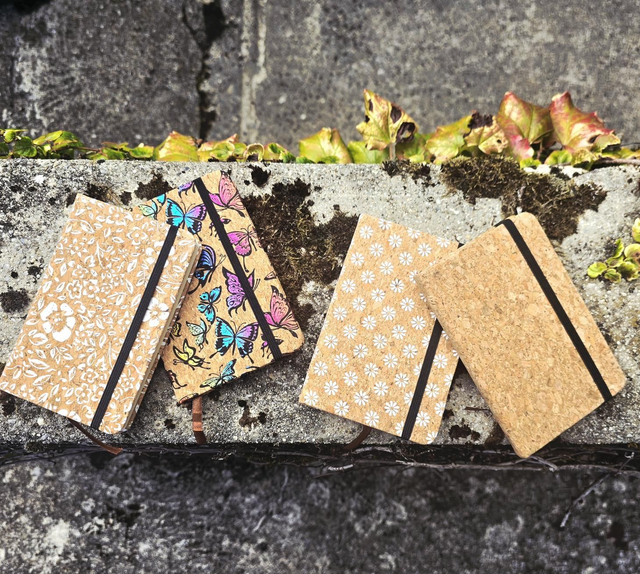 Petit carnet de notes "Mirka" fourré de liège