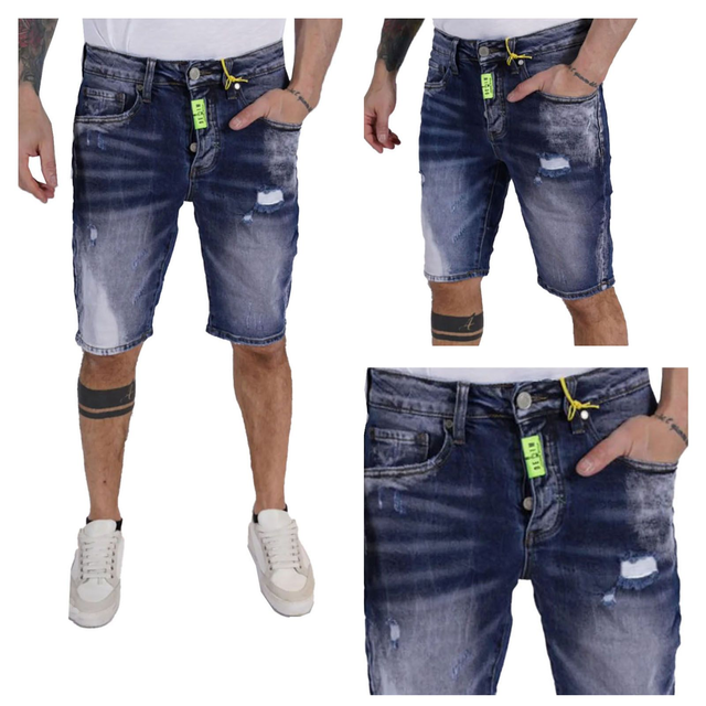 Bermuda Jeans Uomo Denim
