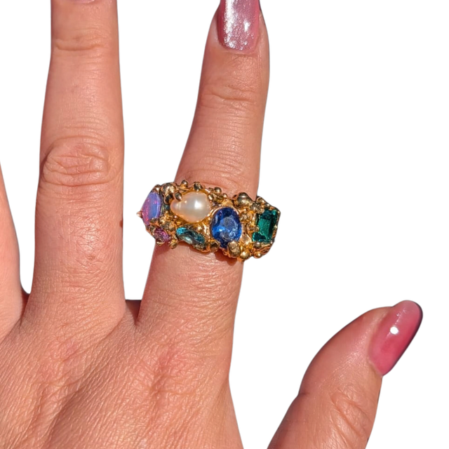 Caspian Gilded Ring