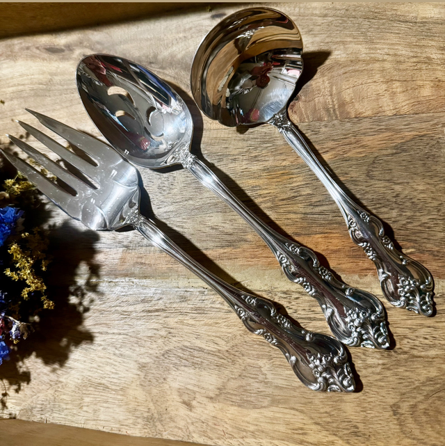 Ensemble 3 pièces argent anglais