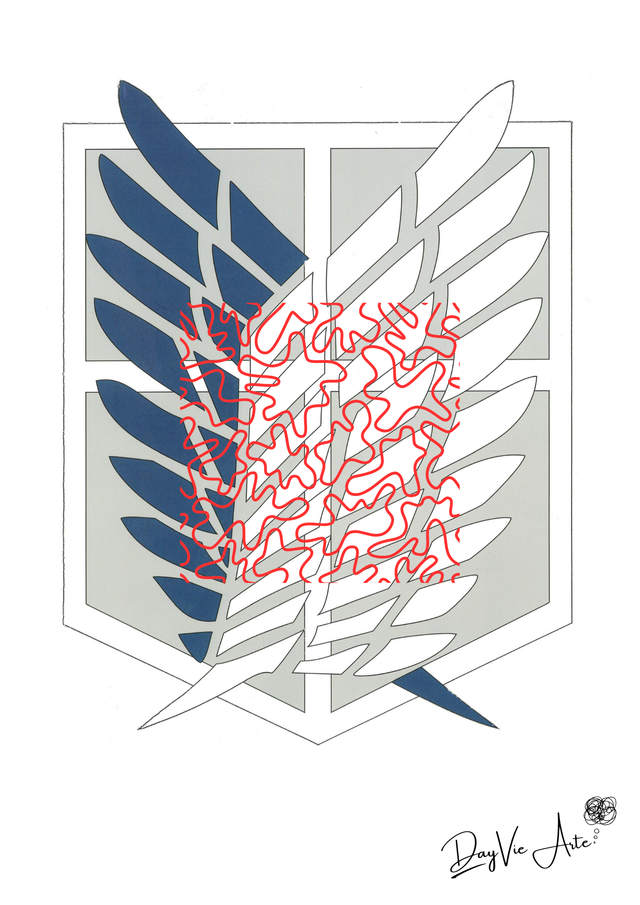 Le drapeau du Bataillon d’exploration - ⚔ L'Attaque des Titans